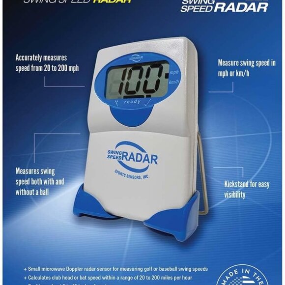 Swing Speed Radar-Portable Doppler Radar for Distance & Consistency Training-EUC - Picture 1 of 9